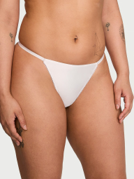 Шикарні трусики стрінги з бантом ззаду Victoria's Secret 1159837387 (Білий XL)