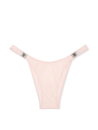 Трусики со стразами Victoria's Secret бразильяны 1159837490 (Розовый M)