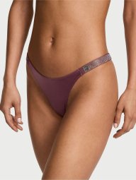 Трусики со стразами Victoria's Secret бразильяны 1159837542 (Розовый S)