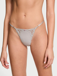 Женские трусики стринги Victoria's Secret 1159837603 (Серый M)