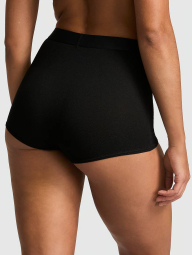 Женские высокие трусики шортики Victoria's Secret Pink со стразами 1159837605 (Черный S)