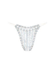 Кружевные трусики тонг Victoria's Secret 1159840390 (Серый XL)