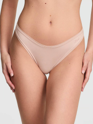 Женские трусики тонг Victoria's Secret Pink 1159837673 (Бежевый M)