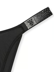 Трусики бразилиана Victoria's Secret со стразами 1159837691 (Черный M)