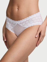 Женские кружевные трусики чики Victoria's Secret 1159838090 (Белый XL)