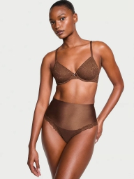 Утягивающие трусики брифы Victoria's Secret с кружевом 1159822118 (Коричневый XXL)