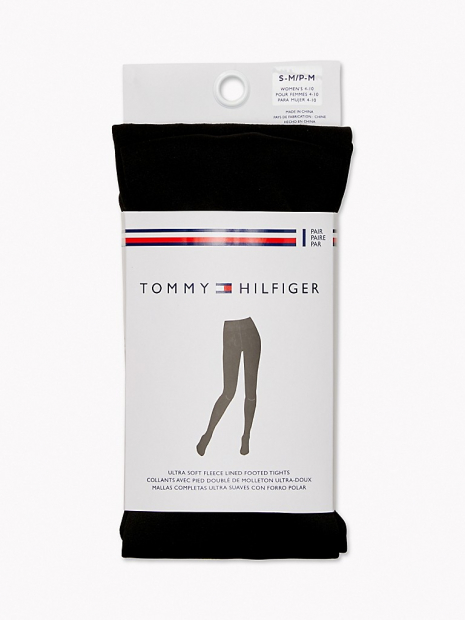 Колготки теплые женские на флисе Tommy Hilfiger 1159766969 (Черный, L-XL)