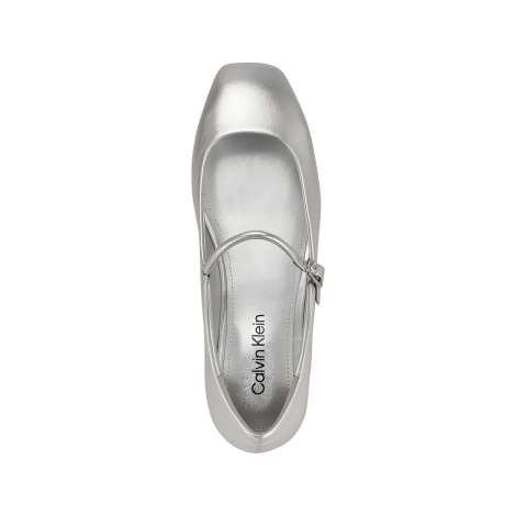 Шкіряні балетки Emery Calvin Klein 39,5 (9 US) 26,3 см Сріблястий 1159834241