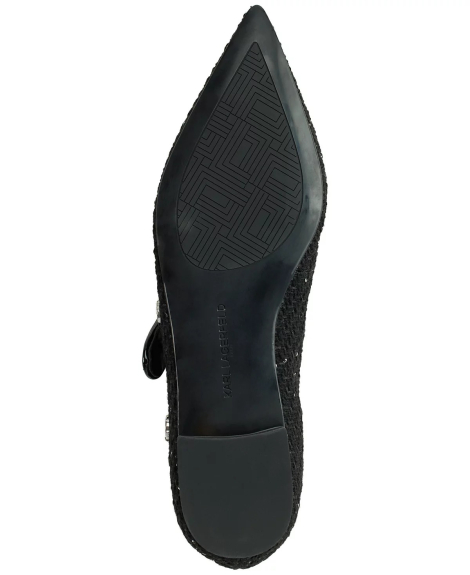 Жіночі балетки Karl Lagerfeld Paris 39 (8,5 US) 25,5 см Чорний 1159835070