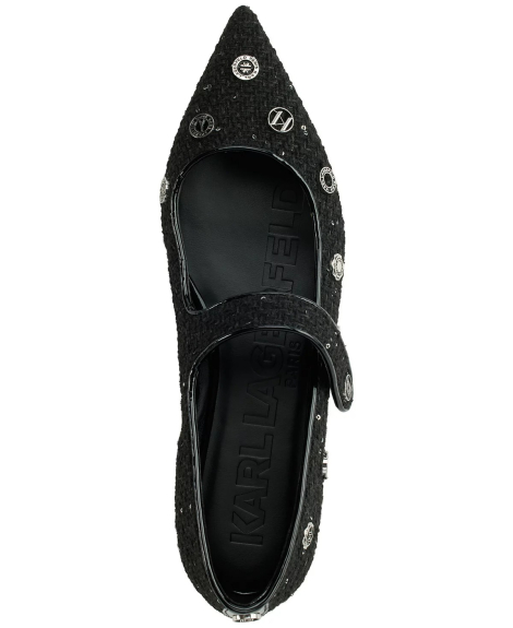 Жіночі балетки Karl Lagerfeld Paris 39 (8,5 US) 25,5 см Чорний 1159835070