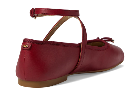 Женские кожаные балетки Michael Kors 38,5 (8 US) 24,5 см Бордовый 1159835614
