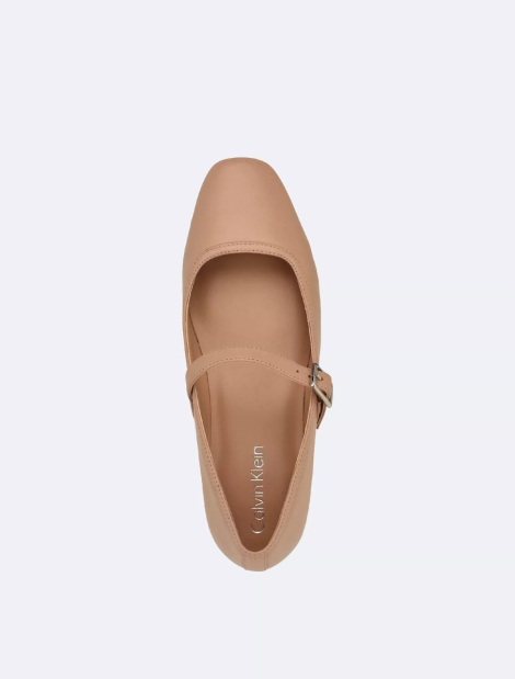 Кожаные балетки Greto Calvin Klein 39 (8,5 US) 25,5 см Бежевый 1159837522