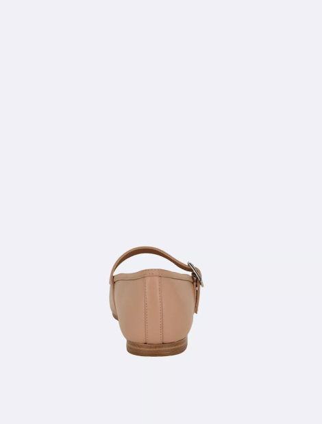 Кожаные балетки Greto Calvin Klein 39 (8,5 US) 25,5 см Бежевый 1159837522