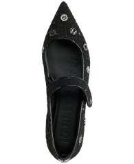Жіночі балетки Karl Lagerfeld Paris 39 (8,5 US) 25,5 см Чорний 1159835070
