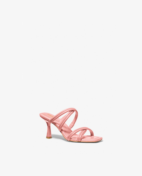 Женские босоножки Michael Kors на каблуке 36 (6 US) 22 см Розовый 1159831552