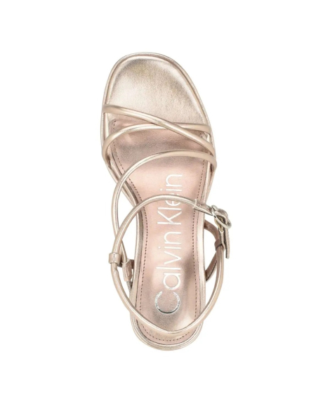 Жіночі босоніжки Lilana Calvin Klein на підборах 39 (8,5 US) 25,5 см Золотистий 1159834250