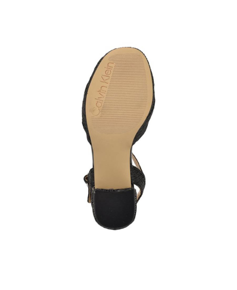 Женские босоножки Lessia Calvin Klein на каблуке 39 (8,5 US) 25,5 см Черный 1159835131