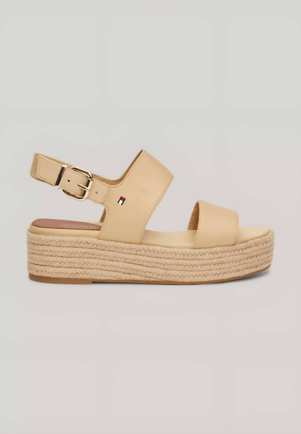 Женские босоножки Tommy Hilfiger на платформе 41 (9,5 US) 26,3 см Бежевый 1159835585