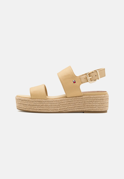 Женские босоножки Tommy Hilfiger на платформе 41 (9,5 US) 26,3 см Бежевый 1159835585