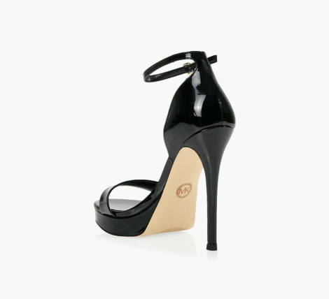 Женские кожаные босоножки Michael Kors на высоком каблуке 40 (9 US) 26,5 см Черный 1159835611