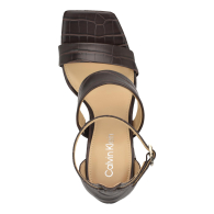 Женские босоножки Sheryl Calvin Klein на каблуке 39 (8,5 US) 25 см Коричневый 1159834919