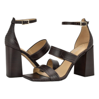 Женские босоножки Sheryl Calvin Klein на каблуке 39 (8,5 US) 25 см Коричневый 1159834919