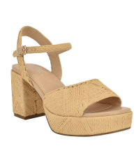 Женские босоножки Lessia Calvin Klein на каблуке 39 (8,5 US) 25,5 см Бежевый 1159834953
