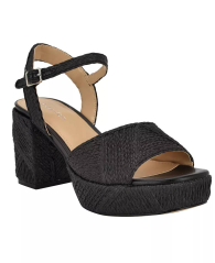 Женские босоножки Lessia Calvin Klein на каблуке 39,5 (9 US) 26 см Черный 1159835074
