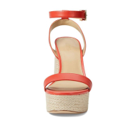 Кожаные босоножки Ashton Michael Kors на каблуке 38,5 (8 US) 25 см Красный 1159835272