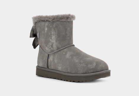 Женские угги UGG на подкладке из меха 1159795386 (Серый, 37)