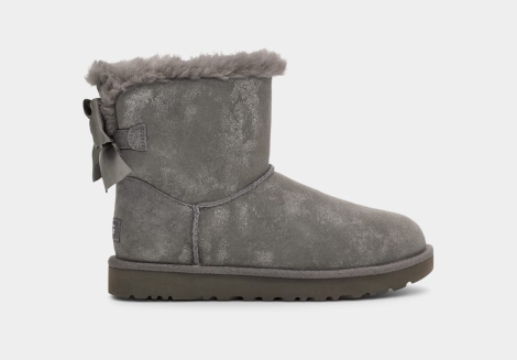 Женские угги UGG на подкладке из меха 1159795386 (Серый, 37)