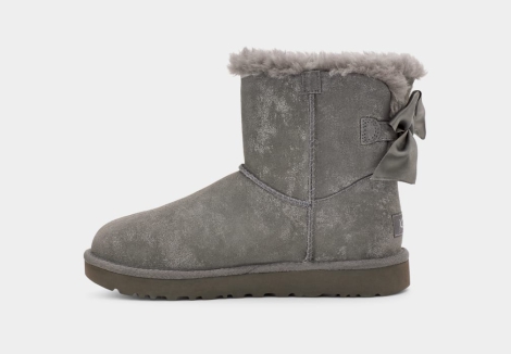 Женские угги UGG на подкладке из меха 1159795386 (Серый, 37)