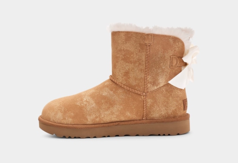 Женские угги UGG на подкладке из меха 1159795388 (Коричневый, 38)