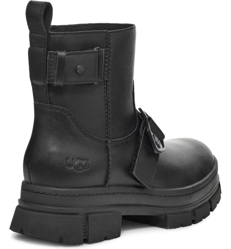 Женские кожаные водонепроницаемые ботинки UGG Ashton 1159796198 (Черный, 39)