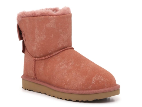 Женские угги UGG на подкладке из меха 1159796217 (Розовый, 40)