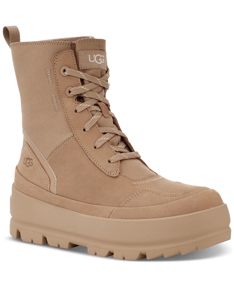 Женские ботинки Lug UGG на шнурках 1159800829 (Бежевый, 37)