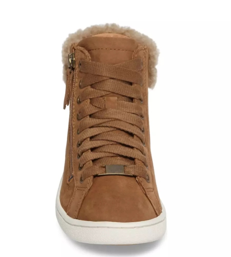 Женские кожаные ботинки UGG 1159809682 (Коричневый, 37)