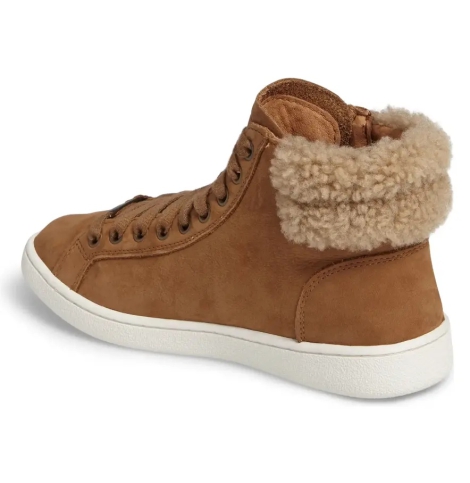 Женские кожаные ботинки UGG 1159809682 (Коричневый, 37)