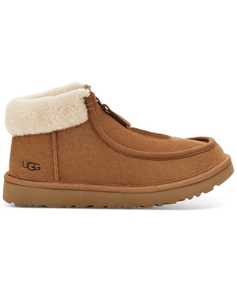 Женские ботинки замшевые UGG на молнии 1159811836 (Коричневый, 42)