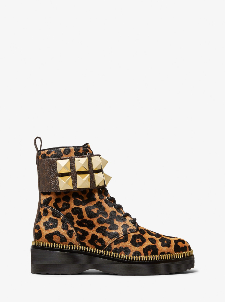 Жіночі черевики Haskell Studded від Michael Kors з натуральної вовни 36 (6 US) 23 см Леопардовий 1159834291