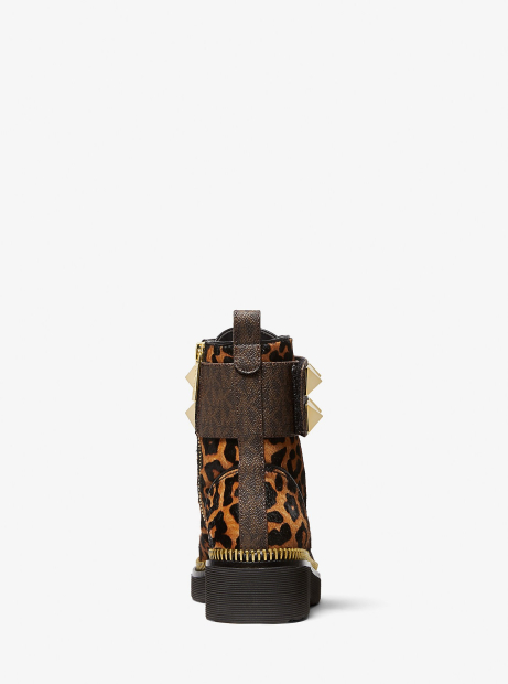 Жіночі черевики Haskell Studded від Michael Kors з натуральної вовни 36 (6 US) 23 см Леопардовий 1159834291