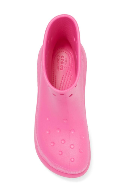 Стильні дощові черевики Crocs непромокаючі 36-37 (m4/w6 US) 23 см Рожевий 1159835313