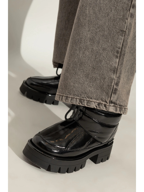 Кожаные ботинки Barton Michael Kors 40 (9 US) 26,5 см Черный 1159839035