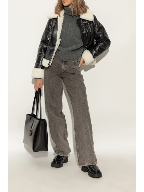 Кожаные ботинки Barton Michael Kors 40 (9 US) 26,5 см Черный 1159839035