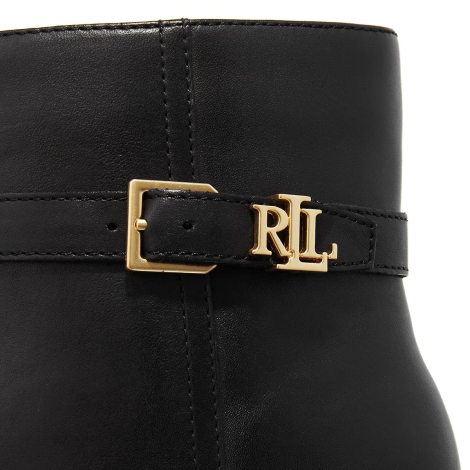 Женские кожаные ботинки Lauren Ralph Lauren 36,5 (6 US) 23,5 см Черный 1159835722