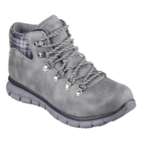 Жіночі черевики Skechers Synergy Plaid Mood 36 (6 US) 23 см Сірий 1159838015