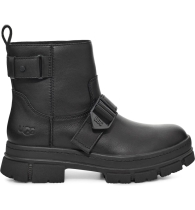 Женские кожаные водонепроницаемые ботинки UGG Ashton 1159796198 (Черный, 39)