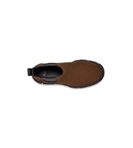 Женские  ботинки из натуральной замши челси UGG на платформе 1159809646 (Коричневый, 40)