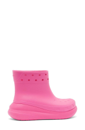 Стильные дождевые ботинки Crocs непромокаемые 36-37 (m4/w6 US) 23 см Розовый 1159835313
