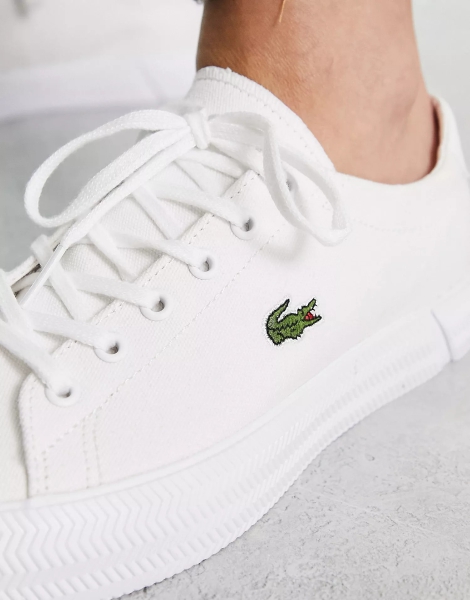 Женские кеды Lacoste с логотипом 1159794454 (Белый, 38)